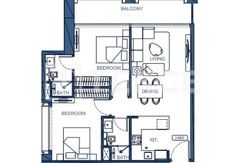 Apartment in Dubai 2 bedrooms, 82 sq.m. № 39746 - photo 12