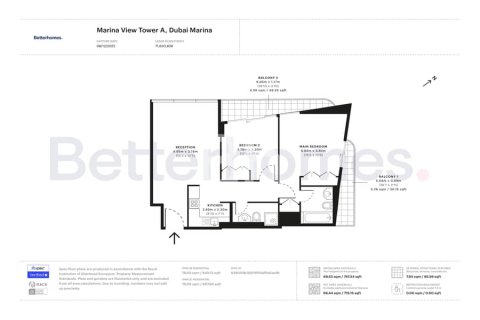 Apartment in Dubai Marina, Dubai 2 bedrooms, 89 sq.m. № 21540 - photo 15