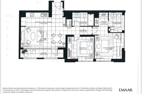 Apartment in VIDA RESIDENCES in Dubai 2 bedrooms, 109 sq.m. № 31131 - photo 2