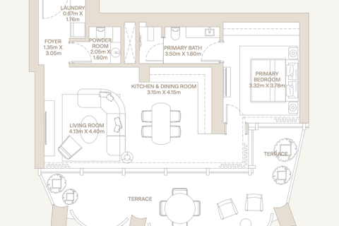 Appartement à DIFC, Dubai, 1 chambre, 106 m², № 92595 - photo 8
