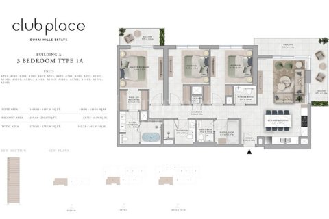 Appartement à Maple at Dubai Hills Estate, Dubai Hills Estate, Dubai, 3 chambres, 162.84966870 m², № 16288 - photo 8