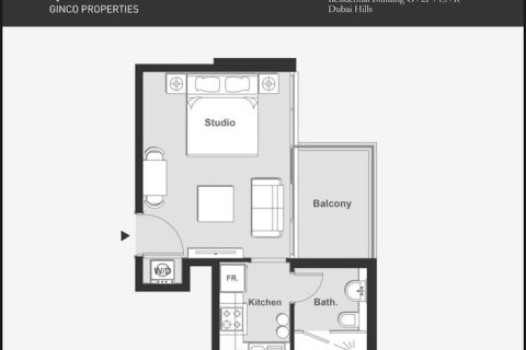 Купить квартиру в Dubai Hills, Дубай: студию, 37м², № 3799 - фото 2