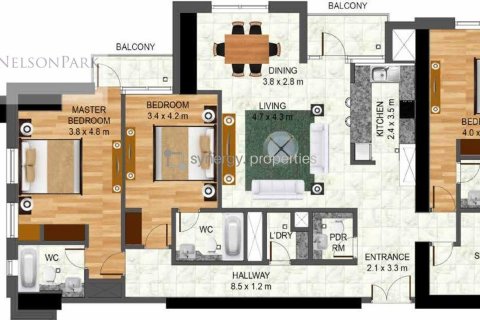 شقة في Al Habtoor City, الخليج التجاري, دبي 3 غرف نوم, 185.8 م² رقم 9385 - صورة 16