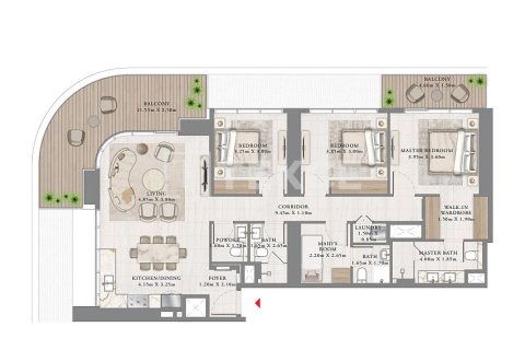 Apartment in Dubai Harbour, Dubai 3 bedrooms, 140 sq.m. № 8960 - photo 11