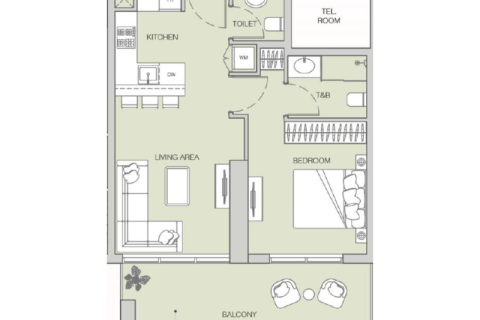 Apartamento en Jumeirah Village Circle, Dubai, estudio, 31 m², № 92713 - foto 5