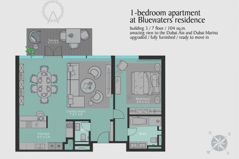 Apartment in Bluewaters, Dubai 1 bedroom, 103 sq.m. № 10430 - photo 4