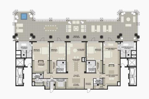 شقة في نخلة جميرا, دبي 2 غرف نوم, 200 م² رقم 92585 - صورة 9