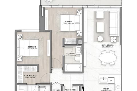 Apartment in Business Bay, Dubai studio, 45 sq.m. № 92583 - photo 8