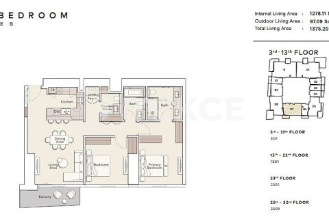 Apartment in Jumeirah Lake Towers, Dubai 2 bedrooms, 127 sq.m. № 4391 - photo 21