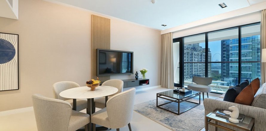 Апартаменты в отеле в Пальме Джумейре, Дубай, 1 спальня, 92.9м², № 9133