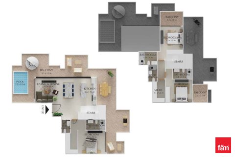 Apartamento en Dubai, 3 dormitorios, 245.3 m², № 42878 - foto 2