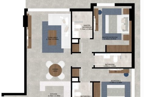 Appartement à Jumeirah Village Circle, Dubai, 2 chambres, 111 m², № 4243 - photo 2