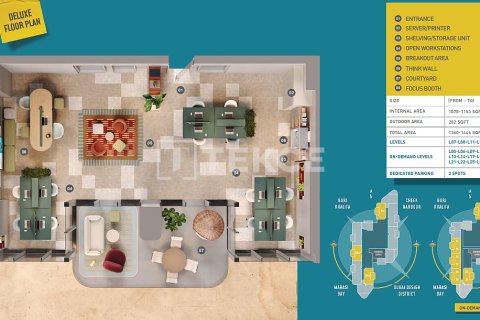 Купить офис в Бизнес-Бэе, Дубай: 1 спальня, 126м², № 99733 - фото 26