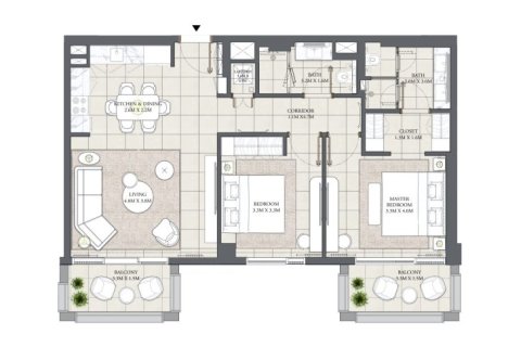 Apartment in Dubai Creek Harbour, Dubai Creek Harbour (The Lagoons), Dubai 1 bedroom, 65 sq.m. № 103728 - photo 10