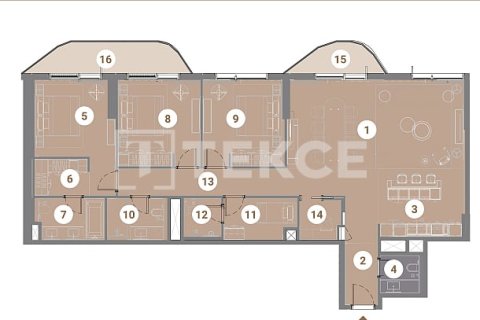 Penthouse in Dubai 4 bedrooms, 216 sq.m. № 38532 - photo 30