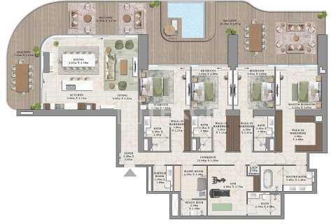 Apartamento en Dubai, 2 dormitorios, 144 m², № 84951 - foto 15