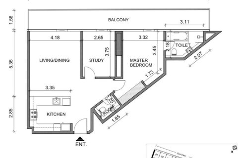 Apartamento en Dubai, 1 dormitorio, 109.6 m², № 110774 - foto 2