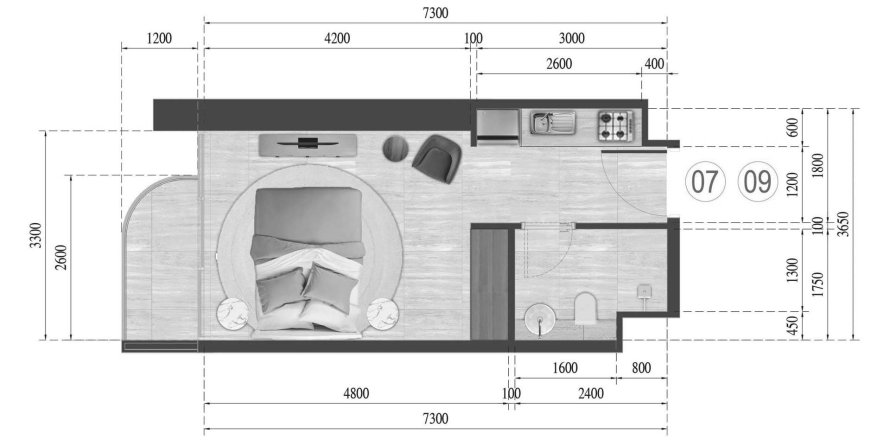 Apartment in Guzel Towers in Jumeirah Village Triangle, Dubai studio, 30.03 sq.m. № 31383