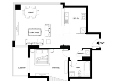 شقة في The Address Dubai Marina, مرسى دبي, دبي 1غرف نوم, 82.77657300 م² رقم 12742 - صورة 27