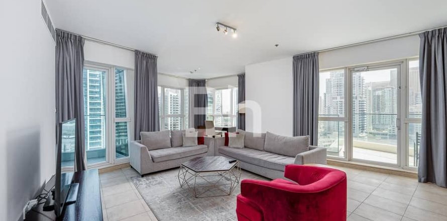 Квартира в Дубай Марине, Дубай, 3 спальни, 195м², № 23296
