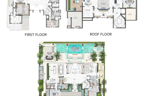 Villa in Palm Jumeirah, Dubai 5 bedrooms, 1183 sq.m. № 92385 - photo 3