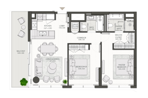 Apartment in Al Wasl, Dubai 1 bedroom, 64 sq.m. № 92374 - photo 14