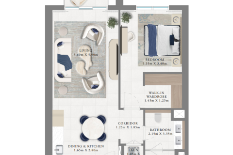 Apartment in Dubai Creek Harbour (The Lagoons), Dubai 1 bedroom, 62 sq.m. № 92245 - photo 3