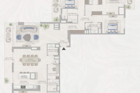 Appartement à Dubai, 1 chambre, 69 m², № 103654 - photo 2