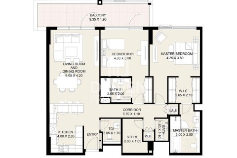 Купить квартиру в Аль-Васле, Дубай: 2 спальни, 147м², № 86335 - фото 2