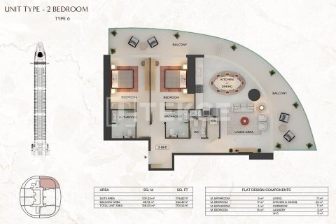 Appartement à Dubai, 2 chambres, 84 m², № 137711 - photo 19