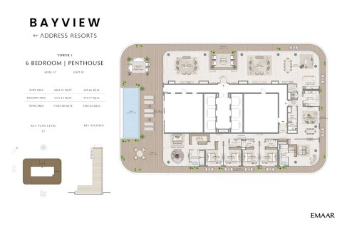 Apartment in BAYVIEW BY ADDRESS RESORTS in EMAAR Beachfront, Palm Jumeirah, Dubai 1 bedroom, 68 sq.m. № 103993 - photo 10
