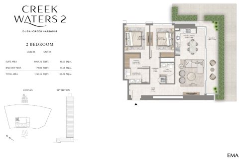 Apartment in Dubai Creek Harbour, Dubai Creek Harbour (The Lagoons), Dubai 1 bedroom, 70 sq.m. № 103994 - photo 3