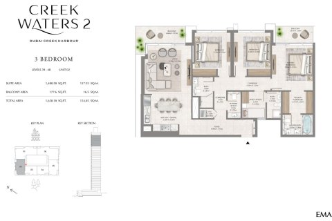Apartment in Dubai Creek Harbour, Dubai Creek Harbour (The Lagoons), Dubai 1 bedroom, 70 sq.m. № 103994 - photo 2