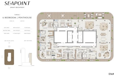 Apartment in SEAPOINT RESIDENCES in EMAAR Beachfront, Dubai Harbour, Dubai 1 bedroom, 53 sq.m. № 103992 - photo 2