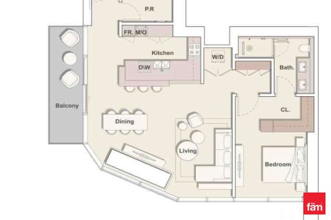 Appartement à Business Bay, Dubai, 1 chambre, 111.5 m², № 47104 - photo 10