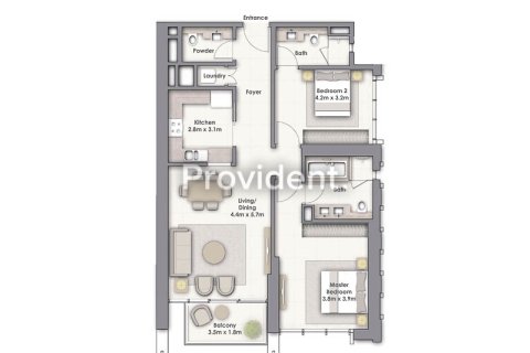 شقة في DOWNTOWN VIEWS I في وسط مدينة دبي, دبي 2 غرف نوم, 114.8 م² رقم 30767 - صورة 30