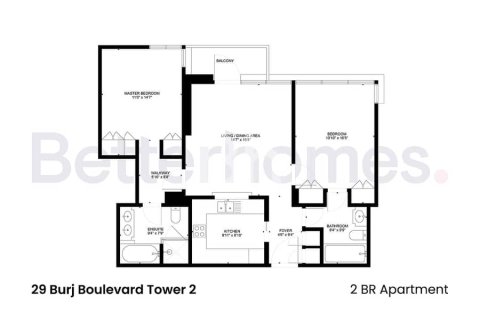 Apartamento en Downtown Dubai (Downtown Burj Dubai), Dubai, 2 dormitorios, 96 m², № 24003 - foto 2