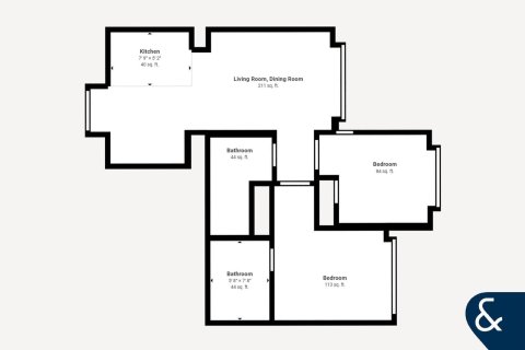 Снять в аренду квартиру в Sheikh Zayed Road, Дубай: 2 спальни, 76м², № 79359 - фото 16