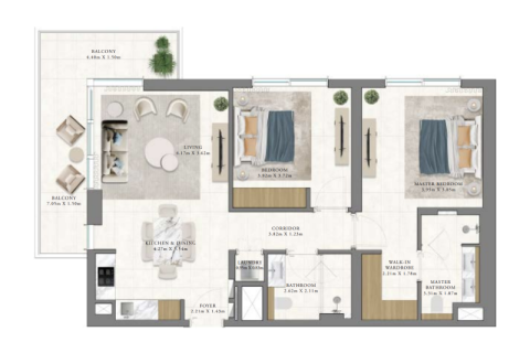 Apartment in Dubai Hills Estate, Dubai 1 bedroom, 67 sq.m. № 92346 - photo 4