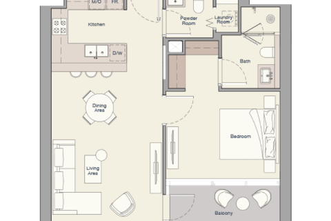 Apartment in Business Bay, Dubai studio, 51 sq.m. № 92347 - photo 5