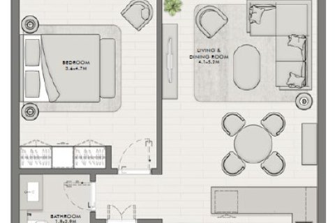 Appartement à Umm Suqeim, Dubai, studio, 67 m², № 3910 - photo 4